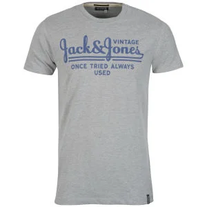 Jack & Jones Vintage Men's Electric T-Shirt - Grey - XL Afbeelding 1
