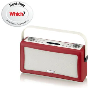 View Quest Hepburn Bluetooth Audiosysteem met DAB+/FM Radio - Rood Afbeelding 1