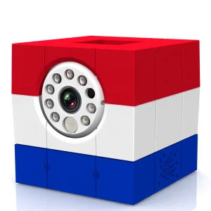 Amaryllo iCAM HD Skype Wireless Remote IP Camera - Red/White/Blue Afbeelding 1