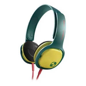 Philips SHO3300 O'Neill Cruz Headband Headphones - Green/Yellow Afbeelding 1