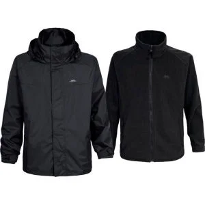 Trespass Men's 3 in 1 Brand Jacket - Black - S - Zwart Afbeelding 1