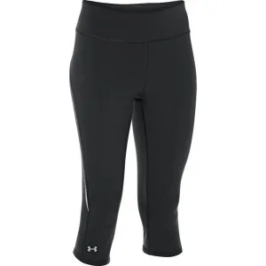 Under Armour UA Stunner Capri Legging voor Dames - Zwart/Reflectief - XS - Black/Reflective Afbeelding 1