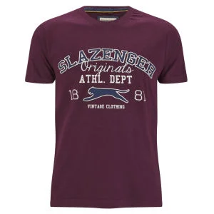 Slazenger Men's Waddle T-Shirt - Damson - S - Damson Afbeelding 1