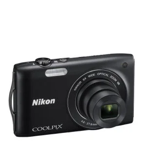 Nikon Coolpix S3300 Compact Digital Camera - Black (16MP, 6x Optical Zoom, 2.7 Inch LCD) - Grade A Refurb Afbeelding 1