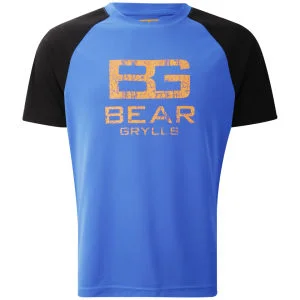 Craghoppers Men's Bear Grylls Technical T-Shirt (Large Logo) - Extreme Blue - S - Extreme Blue Afbeelding 1