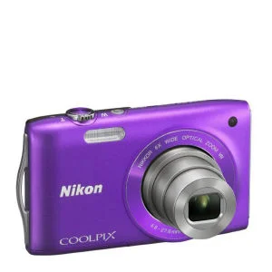 Nikon Coolpix S3300 Compact Digital Camera - Purple (16MP, 6x Optical Zoom, 2.7 Inch LCD) - Grade A Refurb Afbeelding 1