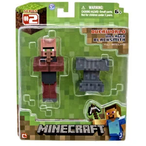 Minecraft - 3 Inch Black Smith Villager Figure Afbeelding 1