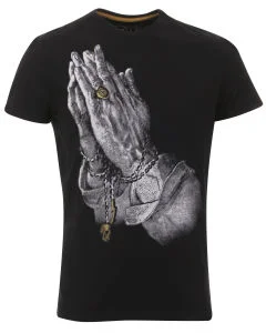 Fly53 Men's Little Faith T-Shirt - Black - L Afbeelding 1