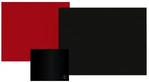 IN2UIT Collage Wireless Bluetooth Stereo Speaker System (Includes Wall Mount) - Black/Red Afbeelding 1