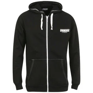 Gymheadz Sportswear Men's Hooded Jacket - Black - S - Zwart Afbeelding 1
