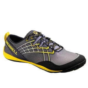 Merrell Men's Trail Glove 2 Trail Running Shoes - Wild Dove Grey/Lemon - 7 - Wild Dove Grey/Lemon Afbeelding 1