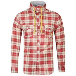 Soul Star Men's Ronnie Flannel Shirt - Red - S - Rood Afbeelding 1