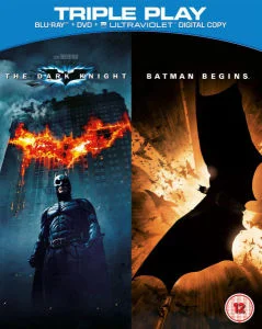 Batman Begins / The Dark Knight - Triple Play (Blu-Ray, DVD en UltraViolet Copy) Afbeelding 1