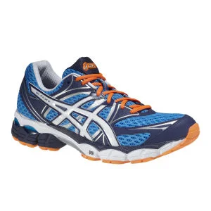 Asics Men's Gel-Pulse 6 Trainers - Blue/White/Flash Orange - 6 - Blue/White/Orange Afbeelding 1