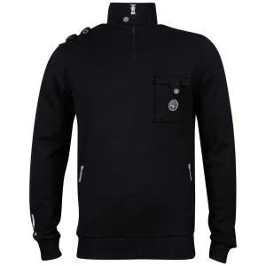 Carter Men's Mancer Knitted Jumper - Black - S - Zwart Afbeelding 1