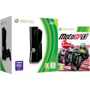 Xbox 360 250GB Matte Black Console: Bundle Includes MotoGP 13 Afbeelding 1