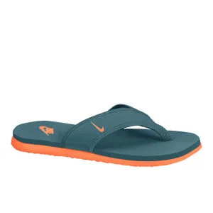 Nike Celso Thong Plus Flip Flops voor Heren - Marineblauw/Oranje - 7 - Green/Orange Afbeelding 1