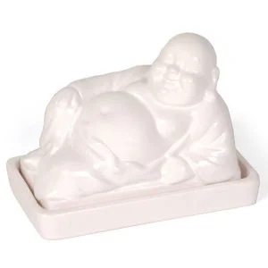 Buddha Butter Dish - White Afbeelding 1