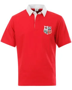 Cotton Traders Men's Rugby Lions Classic Jersey Polo - S - Rood Afbeelding 1