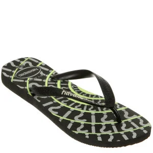 Havaianas Unisex 4 Nite Flip Flops - Black/Grey - 3 Afbeelding 1