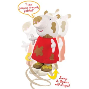 Peppa Pig - Jumping In Muddy Puddles Peppa Plush Toy Afbeelding 1