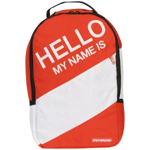 Sprayground Hello My Name Is Deluxe Backpack - Red Afbeelding 1