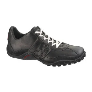 Merrell Men's Sprint Blast Leather Hiking Shoes - Black/Scarlet - UK 7 - Zwart Afbeelding 1