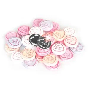 Silver Plated Love Heart Afbeelding 1