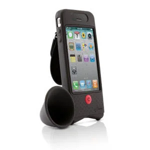 Bike Horn Amplifier for iPhone 4 - Black Afbeelding 1