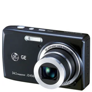 GE J1456W Digital Camera - Black (14MP, 5 x Optical, 2.7 Inch LCD) Afbeelding 1