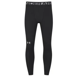 Under Armour Men's ColdGear Infrared Leggings - Black/Steel - S - Black/Steel Afbeelding 1