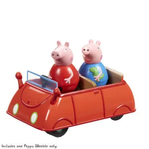 Peppa Pig Weebles Push-Along Wobbly Car Afbeelding 1