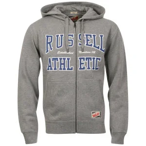 Russell Athletic Men's Pittman Hoody - Grey - S - Grijs Afbeelding 1