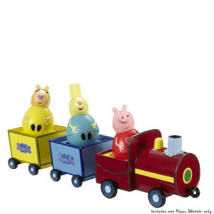 Peppa Pig Weebles Pull-Along Wobbly Train Afbeelding 1