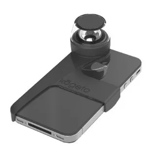 Kogeto Dot 360 Degrees Panoramic Video Camera Lens for iPhone 4 and 4S - Black Afbeelding 1
