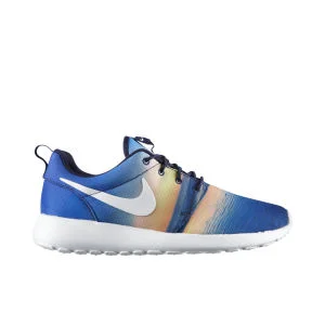 Nike Men's Roshe Run Running Shoes - Midnight Navy/White - 8.5 - Blauw Afbeelding 1