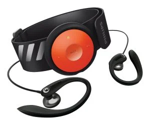 Philips GoGEAR FitDot 4GB MP3 Player - Black/Orange Afbeelding 1