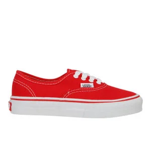 Vans Kids' Authentic Canvas Trainer - Red - 10 - - Afbeelding 1