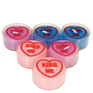 Love Hearts Theelichtjes (6 Stuks) Afbeelding 1