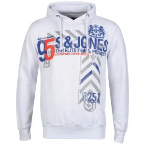Smith & Jones Men's Asterio Hoody - White - S - Wit Afbeelding 1