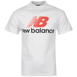 New Balance Men's White Back Logo T-Shirt - S - Wit Afbeelding 1