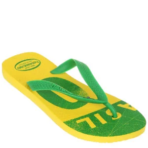 Havaianas Unisex Team Brazil Flip Flops - Geel - 1/2 - Geel Afbeelding 1