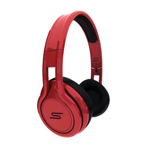 SMS Audio By 50 Cent Street Wired Headphones Includes Passive Noise Cancellation - Red Afbeelding 1