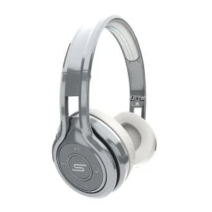SMS Audio By 50 Cent Sync Wireless Over Ear Bluetooth Headphones - Silver Afbeelding 1