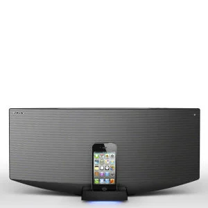 Sony All-In-One Bluetooth Audio System with Dock for iPhone, iPod and iPad - Silver Afbeelding 1