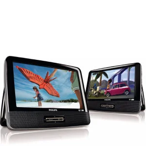 Philips PD9016/05 9-Inch Dual Screen DVD Player Afbeelding 1