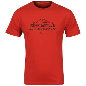 Craghoppers Men's Bear Brand Car T-Shirt - Bear Red - S - Bear Red Afbeelding 1