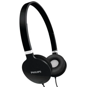 Philips SHL1700/10 Lightweight Foldable Headphones - Black Afbeelding 1
