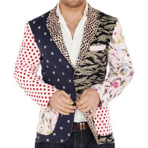Foul Fashion Men's Blazer - Multi - M - Multi Afbeelding 1