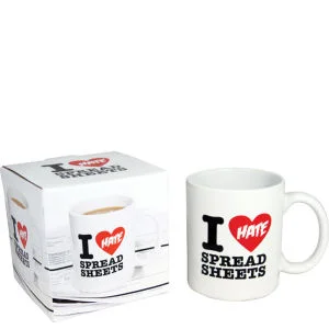 I Hate Spreadsheets Mug Afbeelding 1